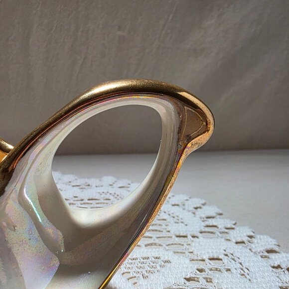 Vintage Fine China Tea Set With 22 K Gold Trim - Includes Teapot Creamer & Sugar - Picture 12 of 12